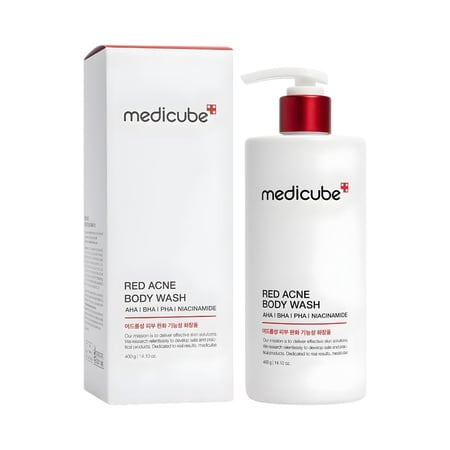 غسول الجسم الأحمر لعلاج حب الشباب من ميديكوب - 400 غرام