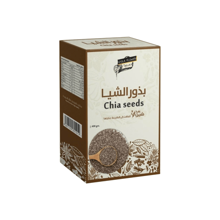 بذور الشيا الطبيعية من زهرة فيولا 400 جم