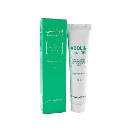 أدولين 0.1% جل موضعي لعلاج حب الشباب 30 جم