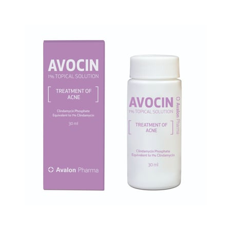 افالون أفوسين 1% محلول موضعي لعلاج حب الشباب من افالون فارما- 30 مل