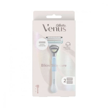 امواس حلاقة فينوس بيكيني للنساء للمنطقة الحميمة 2 رأس من جيليت