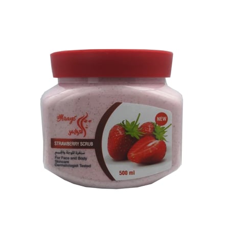 مقشر الفراولة للجسم والوجه من العرايس 500مل