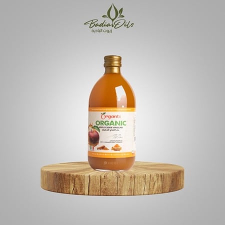 خل التفاح وكركم وقرفة عضوي - متجر زيوت البادية