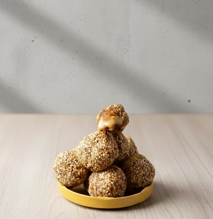 كرتون تمرية بالسمسم (حشو طحينة)