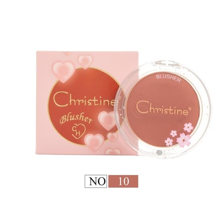 بلاشر احمر خدود من كرستين - 10 الوان