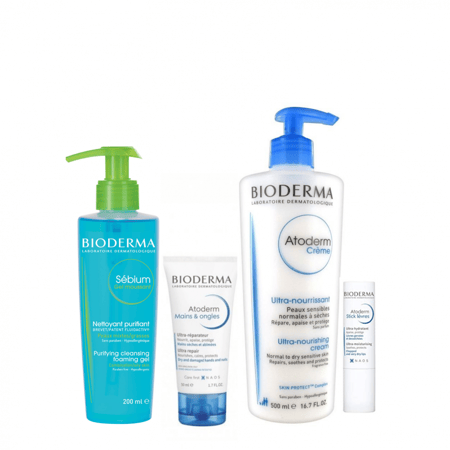 مجموعة بيوديرما العناية الكاملة الأولى - 4 منتجات