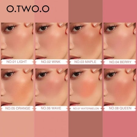 بلاشر  ظلال عيون و احمر شفاه  3*1من او تو او O.TWO.O