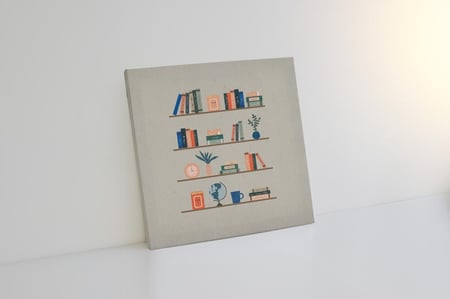 لوحة المكتبة