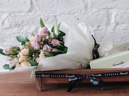 باقة ورد في بوكس