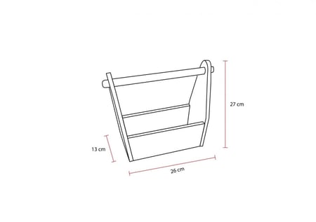 سلة خشبية أبيض (2)