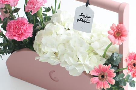 سلة ورود طبيعيه