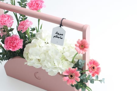 سلة ورود طبيعيه