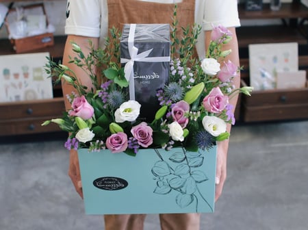 بوكس ورد فاصلة البنفسج