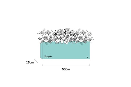 بوكس ورد فاصلة فرحتكم فرحتنا - أبيض