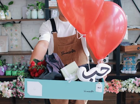 بوكس ورد فاصلة عبير الحب