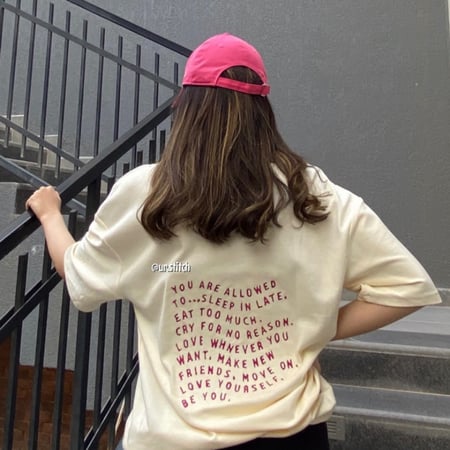 Be Yourself Unisex Over size T-Shirt