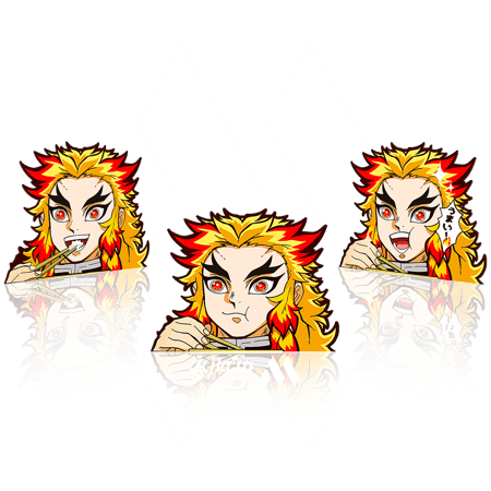 ستيكر 3D متحرك - رينغوكو كوجيرو من أنمي قاتل الشياطين