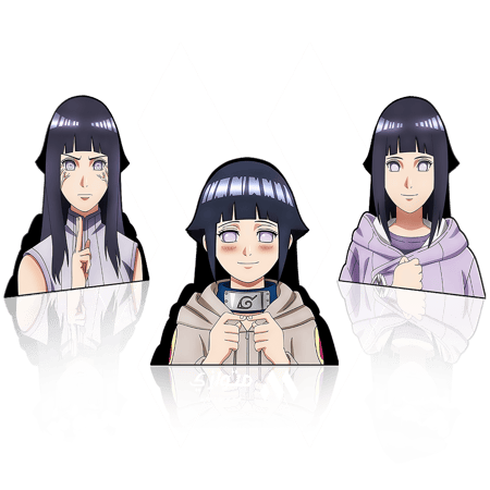 ستيكر 3D متحرك - هيناتا هيوغا من أنمي ناروتو