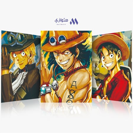 بوستر أنمي 3D متحرك - ايس لوفي سابو من أنمي ون بيس