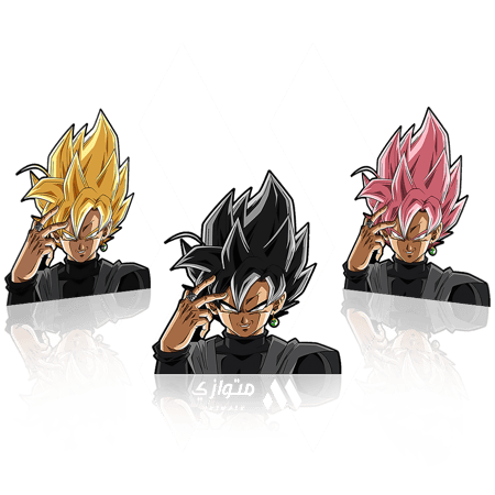 ستيكر 3D متحرك - سون غوكو من أنمي دراغون بول