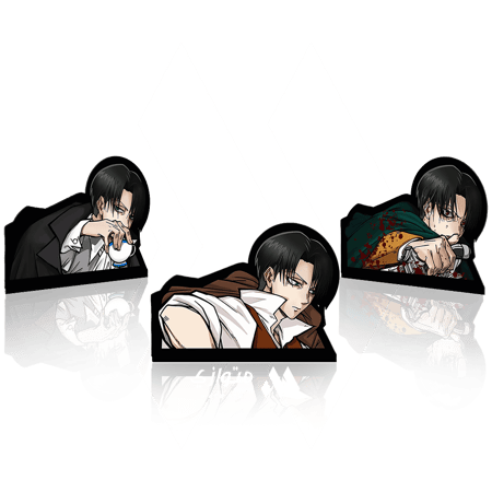 ستيكر 3D متحرك - ليفاي أكرمان من أنمي هجوم العمالقة