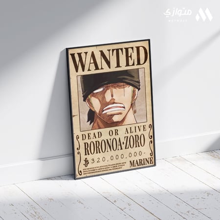 بوستر أنمي 3D متحرك - للوفي سانجي زورو ملصق المطلوبين من أنمي ون بيس