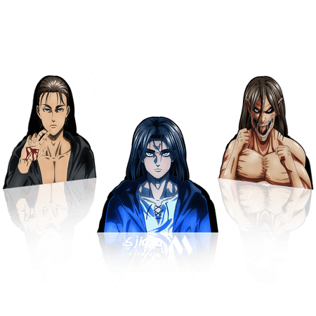 ستيكر 3D متحرك - إرين ييغر من أنمي هجوم العمالقة