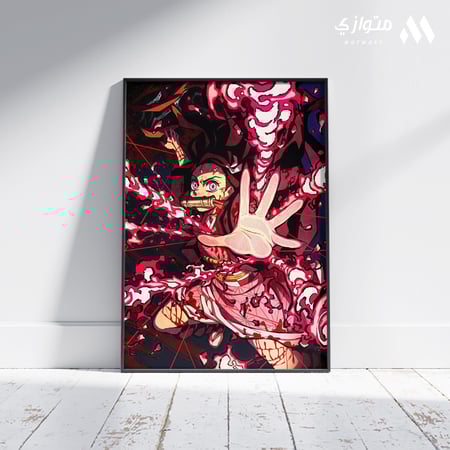 بوستر أنمي 3D متحرك - زينيتسو تانجيرو كيميتسو من أنمي قاتل الشياطين