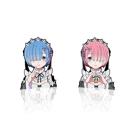 ستيكر 3D متحرك - ريم ورام من أنمي ري زيرو