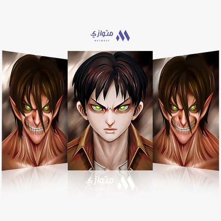 بوستر أنمي 3D متحرك - ايرين من أنمي هجوم العمالقة