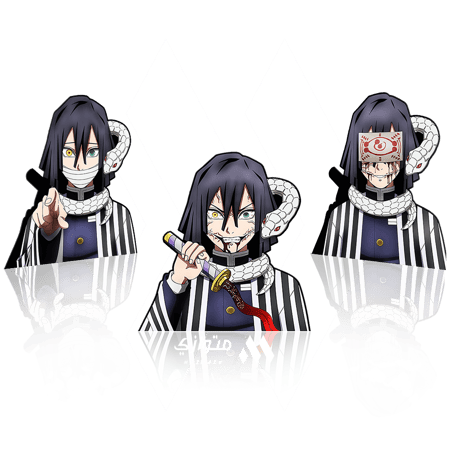 ستيكر 3D متحرك - أوباناي ايغورو من أنمي قاتل الشياطين