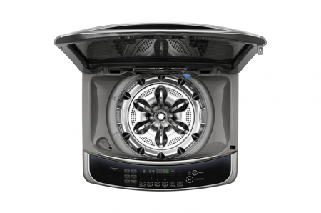 ال جي غسالة تعبئة علوية، 19 كيلو، واي فاي، استيل فضي -WTS19HHMK1