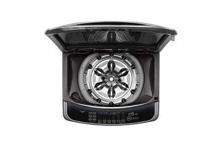 ال جي غسالة تعبئة علوية 16 كجم | واي فاي | اسود | WTS16HHDK