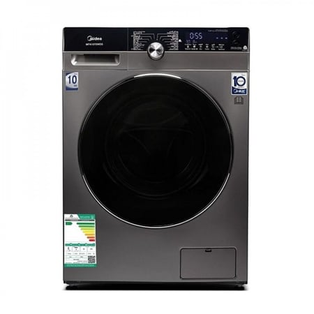 ميديا غسالة اتوماتيك تعبئة امامية 10 كيلوجرام، تنشيف 100%، 14 برنامج، انفرتر، ، ستيل - MFK1070WDS