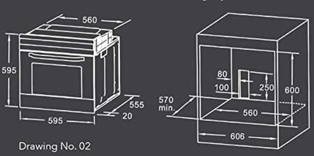 ميديا فرن كهرباء بلت ان 60 سم, 70 لتر, 9 وظائف, مؤقت ديناميكي مع مروحه, استيل - 65DAE40139