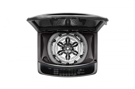 (LG غسالة اتوماتيك 14 ك فتحة علويه مع تنشيف 75% اسود) - WTS14HHDK