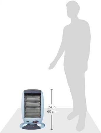 سانفورد مدفأة هالوجين للغرفة بقدرة 1200 وات 1200 وات SF1252RH BS رمادي