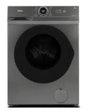 ميديا غسالة 8 كجم اتوماتيك امامية تنشيف 100%فضي - MF100D80SSA