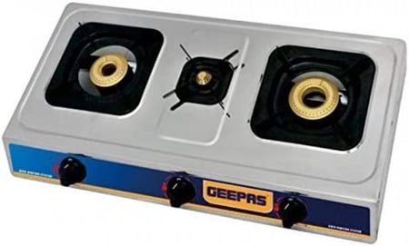 موقد غاز للطهي من جيباس , 3 شعلات , GK6857