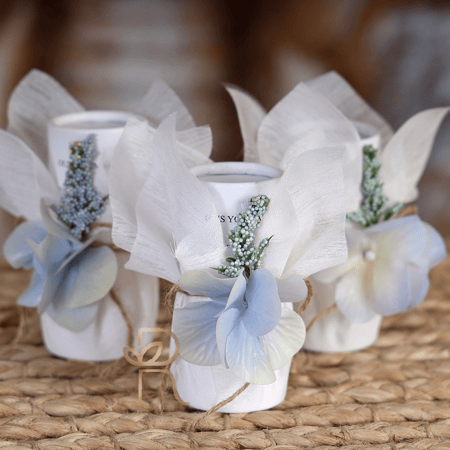 عطر بتغليف ابيض وسماوي