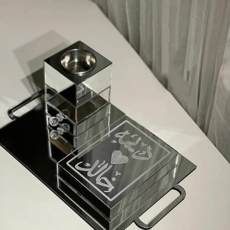 طقم مباخر ذهبي بالاسم