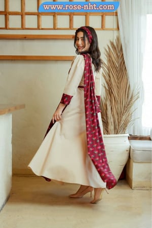 طقم الأم والبنت رمضاني (عنابي)