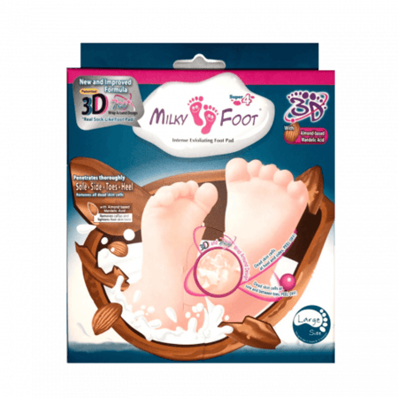 ميلكي فوت لعلاج وتقشير خشونة جلد القدم لارج