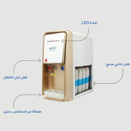 برادة ماء بفلتر