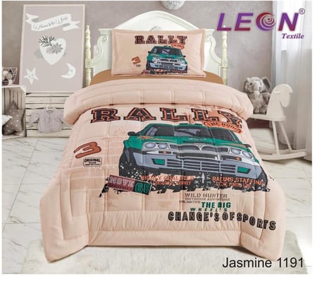 مفرش رسومات نفر ونص 3 قطع 3D