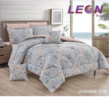 مفرش ليون قطن 100% مشجر