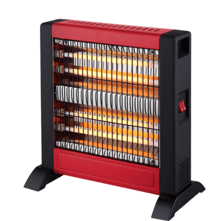 دفاية كولين كهربائية مستطيلة 4 شمعة 1000 واط أسود/أحمر – 807102010