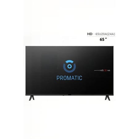بروماتيك شاشة تلفزيون سمارت 65 بوصة - 4K QLED - نظام WebOS - أسود - N65251OS 65