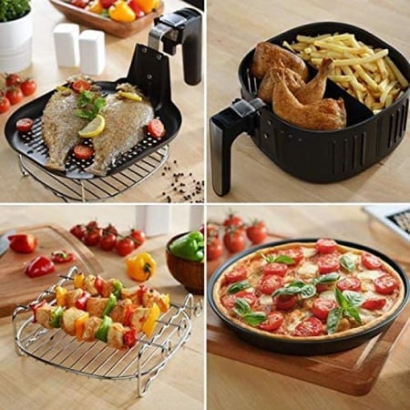 جي في سي برو قلاية هوائية - 9 ليتر - 1800 واط - أسود - GVCAF-900D