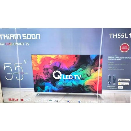 شاشة ثيم سون سمارت 55 بوصة QLED بدقة 4K بنظام WebOS – موديل TH55L1